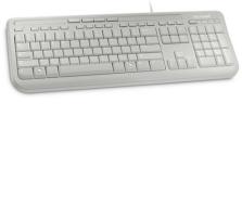 MS Wired Keyboard White 600