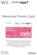 NINTENDO WII DSi Points Card 1000