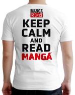 T-Shirt Keep Calm Read Manga XL