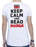 T-Shirt Keep Calm Read Manga Donna XL