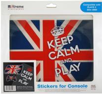 Stickers Keep Calm UK Flag PS3 Slim