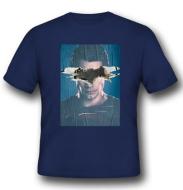 T-Shirt BVS Superman Poster Blue L