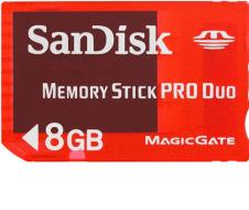Sandisk Memory Stick Pro Duo Gaming 8GB