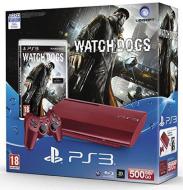Playstation 3 500GB Red + Watchdogs