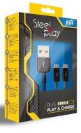 Steelplay Dual Play&Charge cable PS4