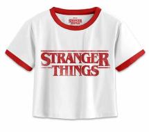 T-Shirt Stranger Things Logo Corta Donna M