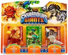 Skylanders Eruptor+St.Elf+Terrafin (G)