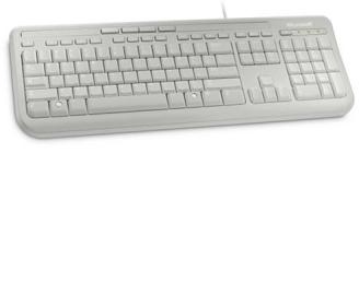 MS Wired Keyboard White 600