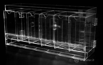 Acrylic Box Dispenser Pacchetti di Carte
