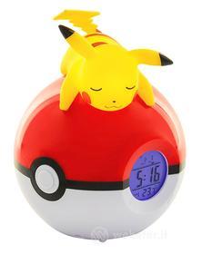 Radiosveglia Lampada Pokemon Pikachu Sleeping w/Poke Ball