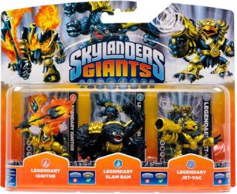 Skylanders Legendary Ignitor+S.Bam+J.Vac