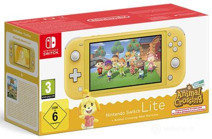NINTENDO Switch Lite Gialla + Animal Crossing New Horizons
