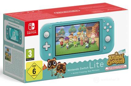 NINTENDO Switch Lite Turchese + Animal Crossing New Horizons