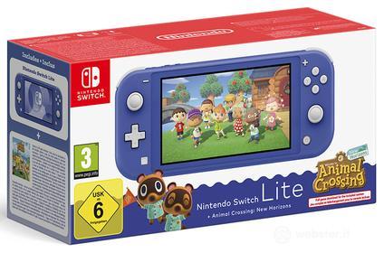 NINTENDO Switch Lite Blu + Animal Crossing New Horizons