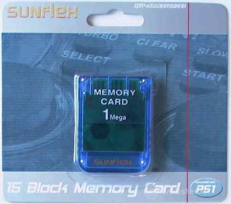 PS Memory Card 1 Mb SUNFLEX