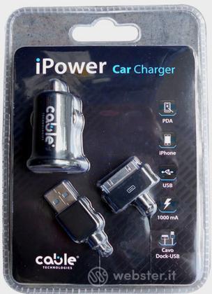 IPower Car Charger for IPhone Black