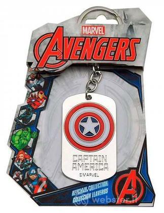 Portachiavi 3D Marvel Captain America Piastrina