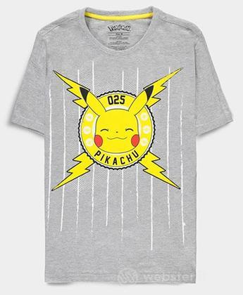 T-Shirt Pokemon Fun Pika Grigia S