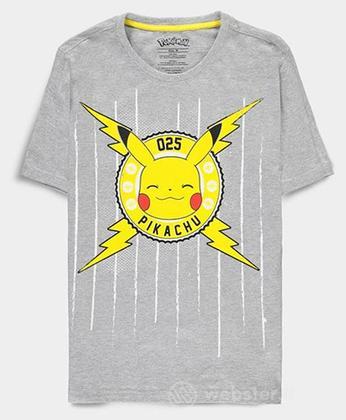 T-Shirt Pokemon Fun Pika Grigia M