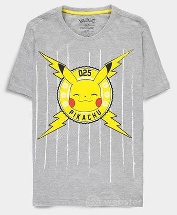 T-Shirt Pokemon Fun Pika Grigia L