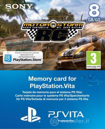 Memory Card 8GB PS Vita+Vouch.Motorstorm