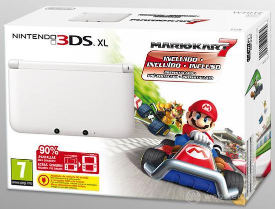 Nintendo 3DS XL White + Mario Kart 7