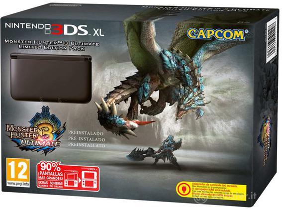 Nintendo 3DS XL Black+Monster Hunt 3 Ult