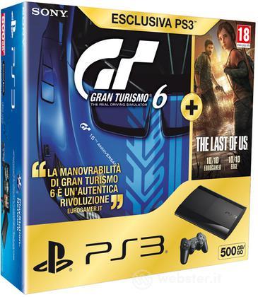 Playstation 3 500GB+Gran Turismo 6+TLOU