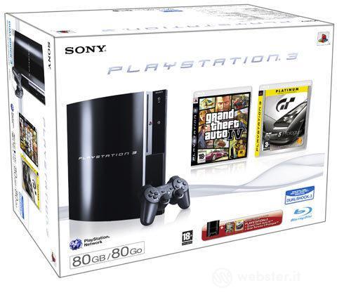 Playstation 3 80 Gb + GTA IV + GT5 Prol.