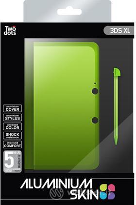 TWO DOTS Cover Alluminio Green 3DS XL