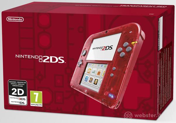 Nintendo 2DS Rosso Trasparente