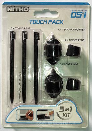 DS Lite Kit 5 in 1 Touch Pack Nero NITHO
