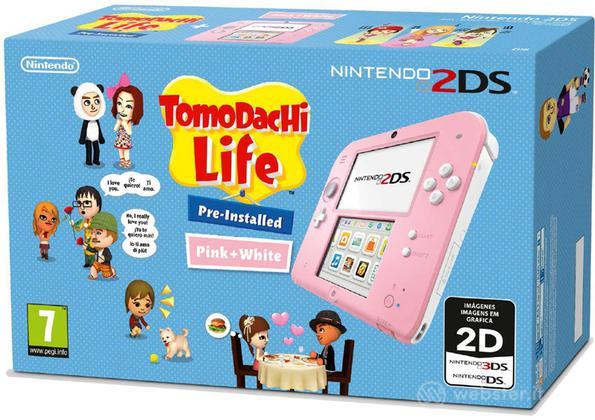 Nintendo 2DS Rosa+Bianco+Tomodachi Life