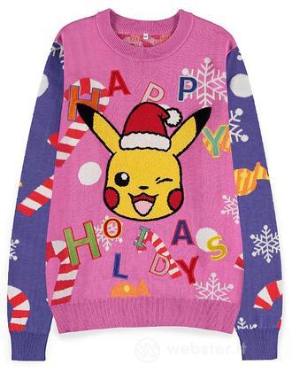 Maglione Natale Pokemon Pikachu Patched M