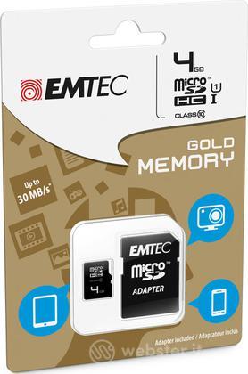 MicroSD + Adapter 4GB Gold (Smartph-Tab) MicroSD + Adapter 4GB Gold (Smartph-Tab)