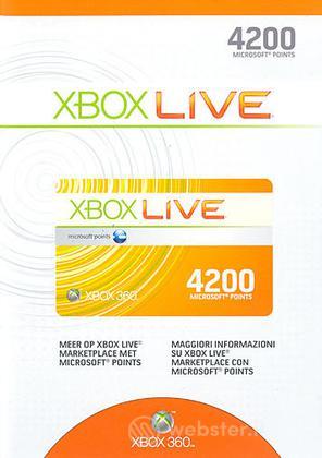 MICROSOFT X360 Live 4200pt Card