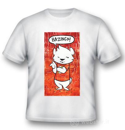 T-Shirt Big Bang Theory Bazinga Dog M T-Shirt Big Bang Theory Bazinga Dog M
