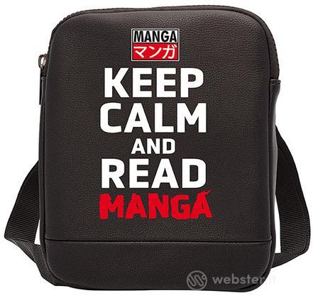 Borsello Keep Calm Read Manga