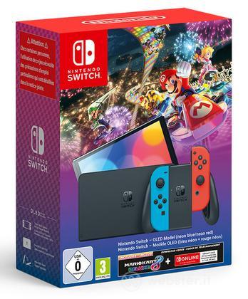 NINTENDO Switch OLED + Mario Kart 8 Deluxe + 3 Mesi Online