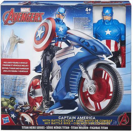 Figure M.Avengers C.America 30cm+Veicolo Figure M.Avengers C.America 30cm+Veicolo