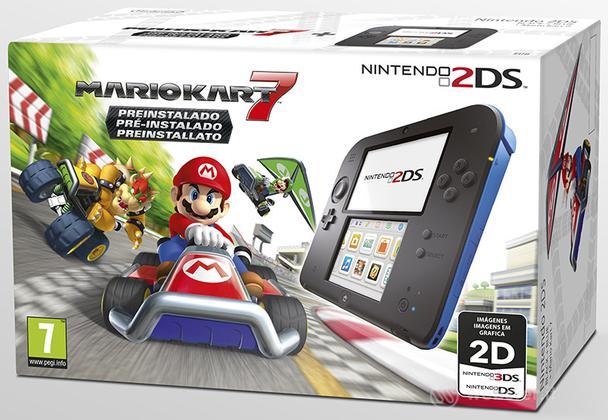 Nintendo 2DS HW Nero+Blu+ Mario Kart 7