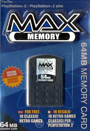DATEL PS2 - Memory Max 64MB+CD 10 giochi