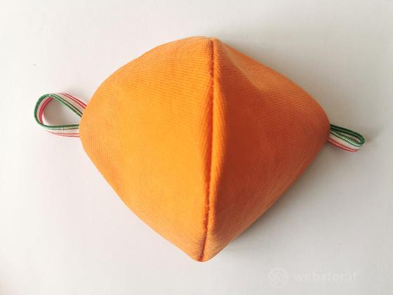 Mascherine Cotone/Pol.(NO DPI)Orange 5pz