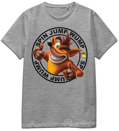 T-Shirt Crash Spin Jump Wump (Grey) L