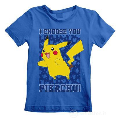 T-Shirt Pokemon I Choose You 7-8 Anni