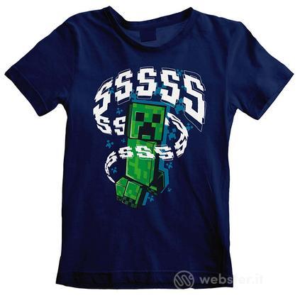 T-Shirt Minecraft Creeperss 3-4 Anni