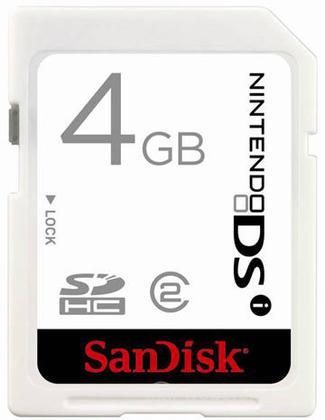 DSi Sandisk Memory SD 4 Gb