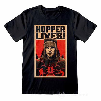 T-Shirt Stranger Things Hopper Lives S4 L