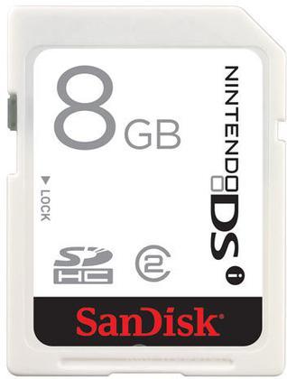DSi Sandisk Memory SD 8 Gb