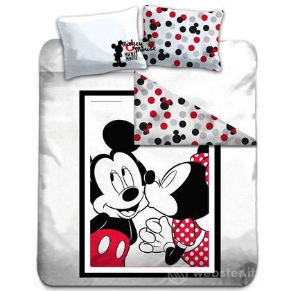 Copripiumino Matrimoniale Cotone Mickey Mouse & Minnie